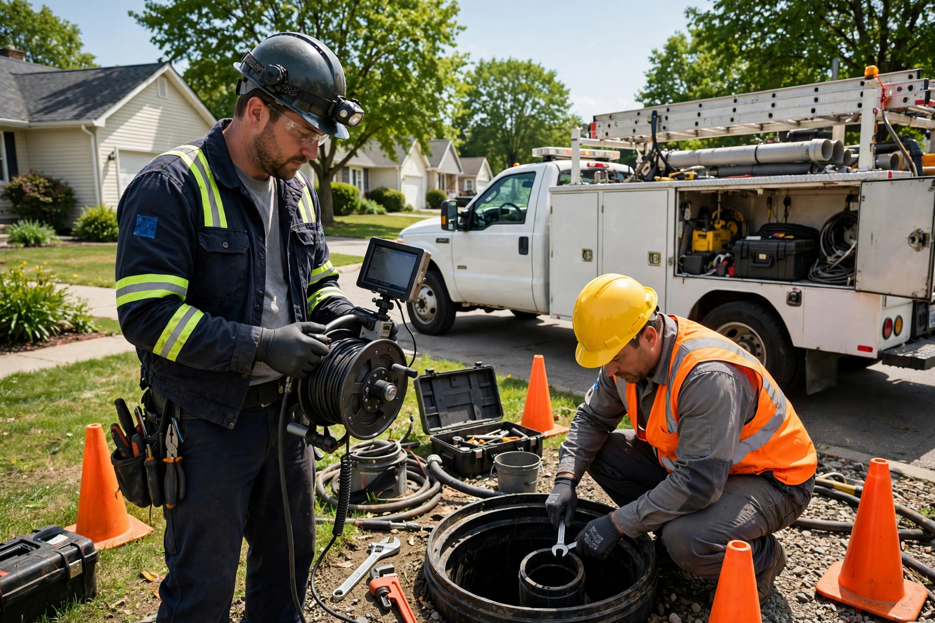 Commercial sewer services crew serving Southaven, MS businesses