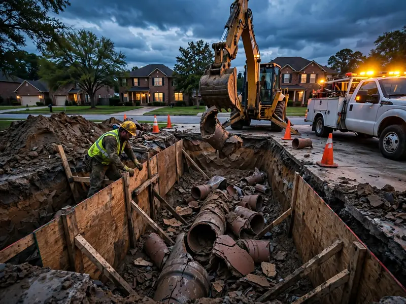 combo emergency sewer repair in cherry tree park 38672