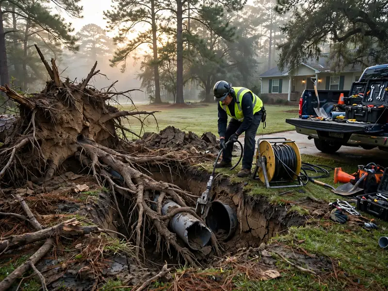 combo emergency sewer repair in deerchase 38672