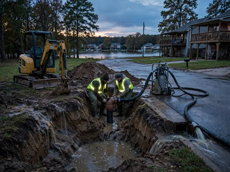 combo emergency sewer repair in lakes of nicholas 38672
