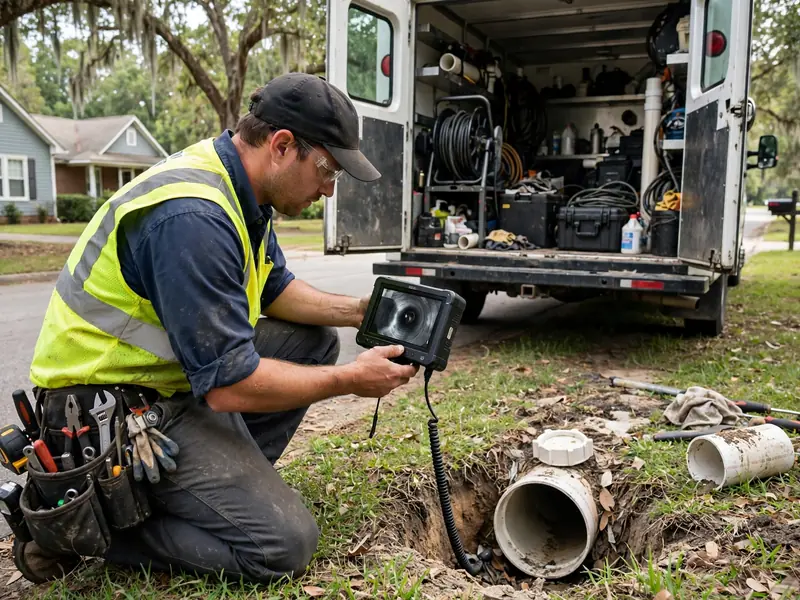 combo sewer camera inspection in olivers glen 38672