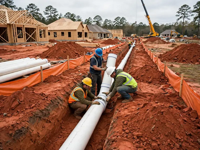 combo sewer line installation in dickens place 38672